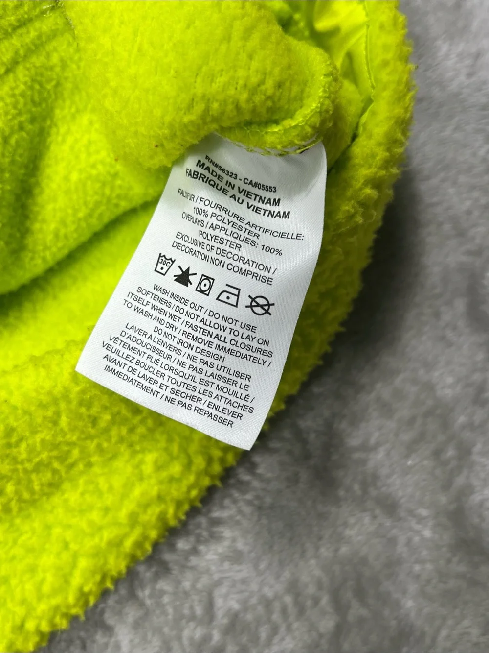 Nike NSW Sherpa Full Zip Fleece Jacket Mens L Volt Green Outdoor DD5021 345